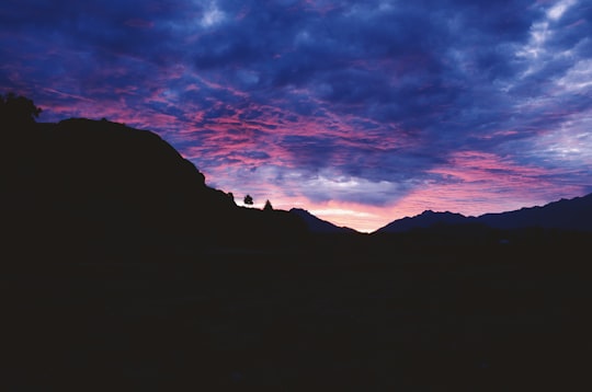 silhouette of mountain during sunset in Chubut Province Argentina