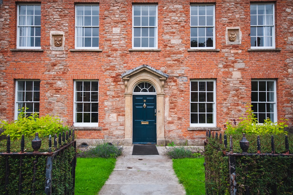 orange brick house