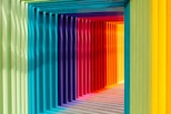 multicolored wall in shallow focus photography