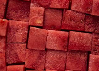 diced watermelon