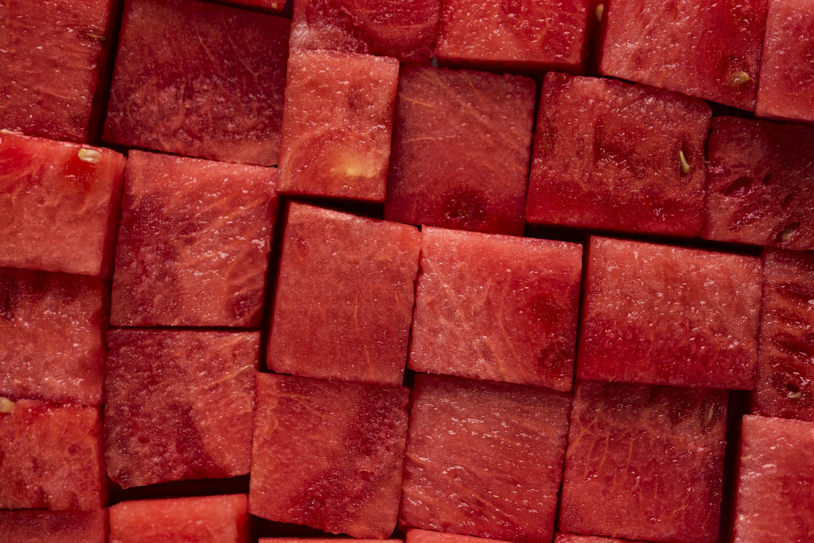 Sigma 105mm F2.8 EX DG OS HSM sample photo. Diced watermelon photography