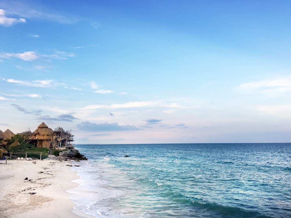 huts near beach