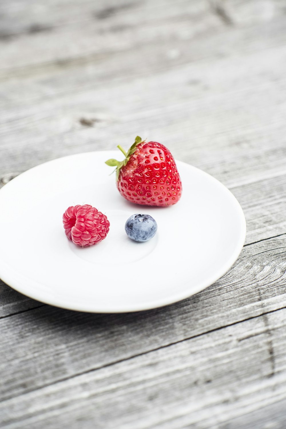 strawberry on plate