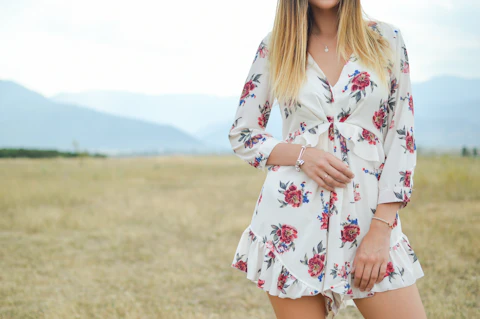 Printed Wrap Dress