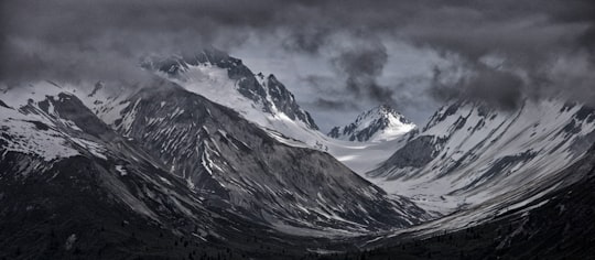 aerial photo of snow covered mountain in Alaska United States