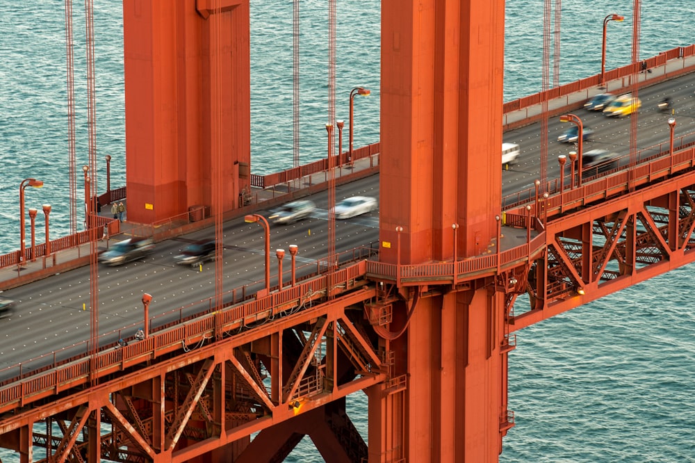 aerial photography of bridge