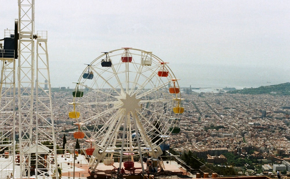 Photographie aérienne de la grande roue