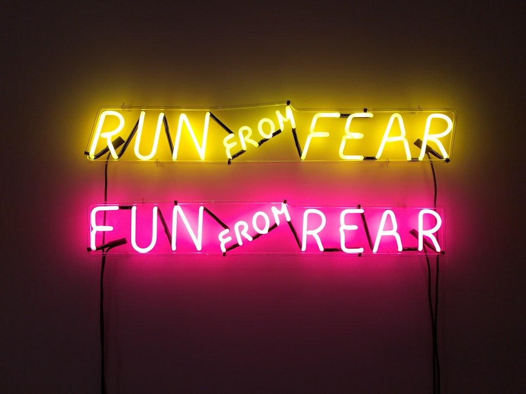 run frfom fear fun from rear LED signage