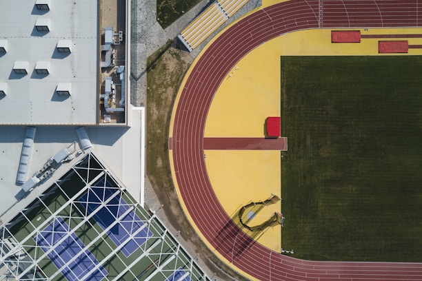 top view of stadium