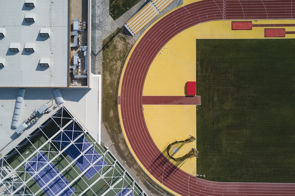 top view of stadium