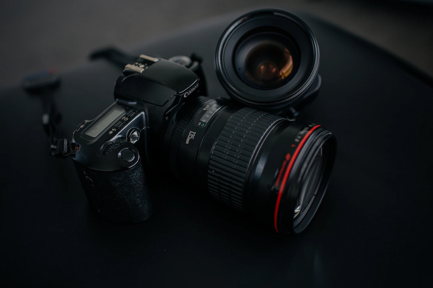 Professional camera gear arranged for a refined creator workflow