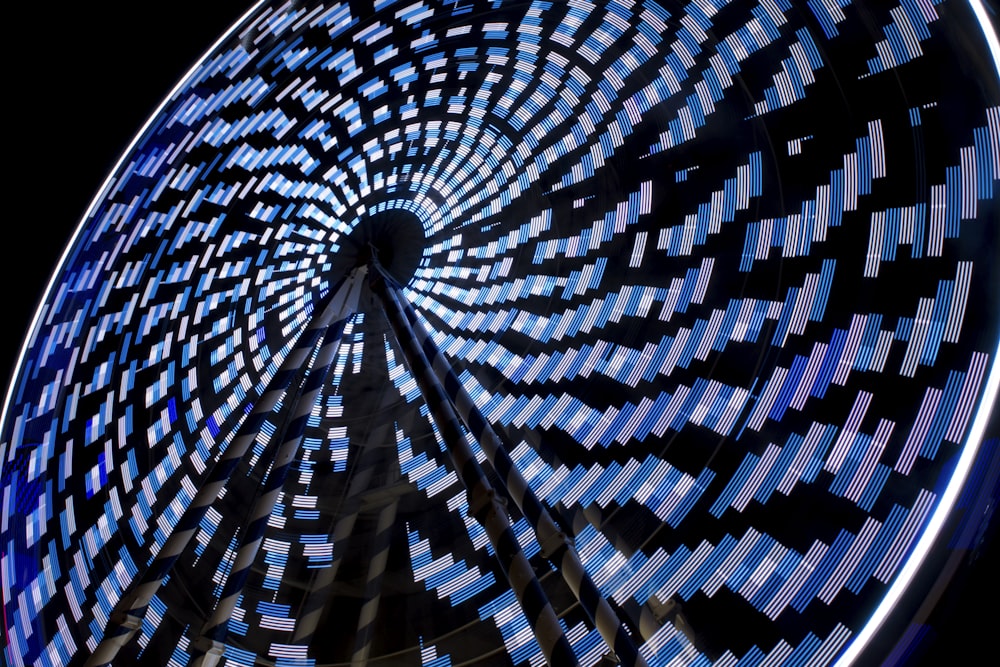 time lapse photo of ferris wheel