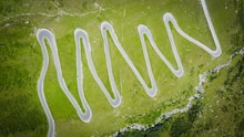aerial photography of road