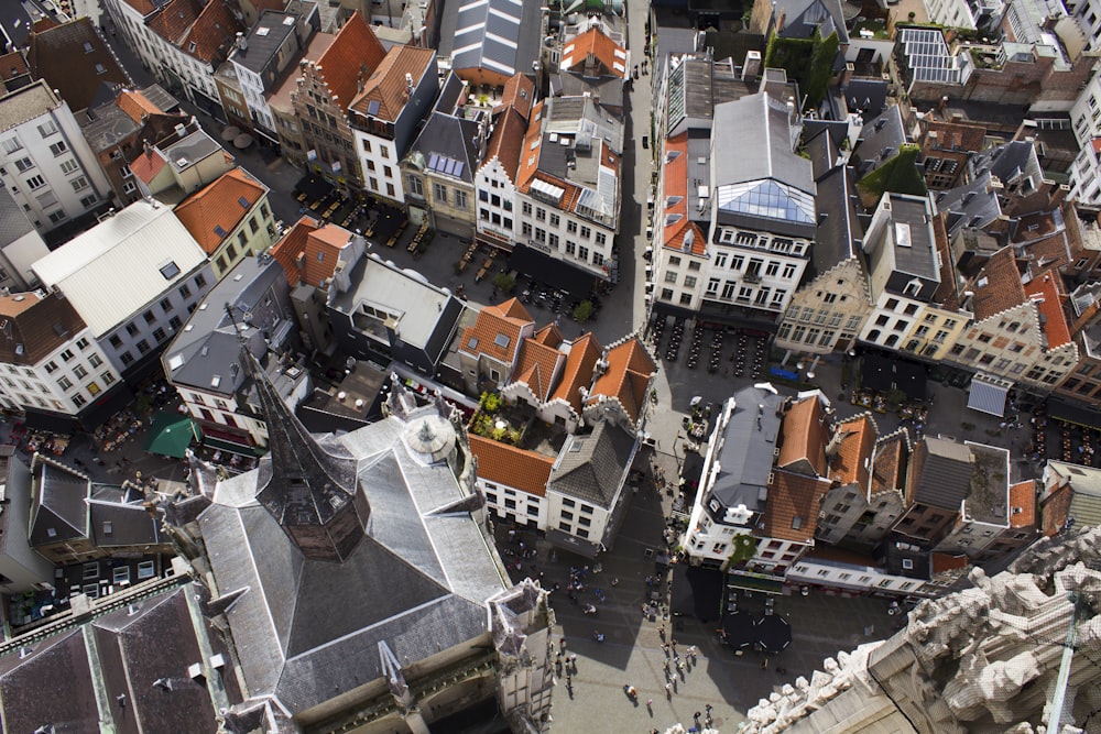 Photographie aérienne de la ville