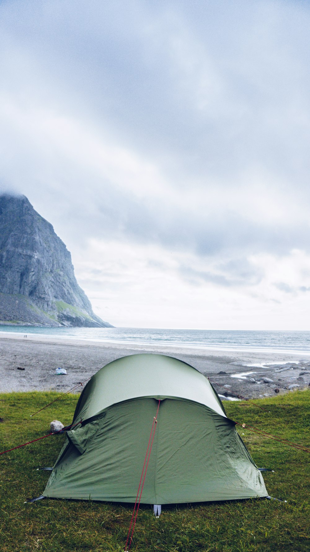 green dome tent on grass