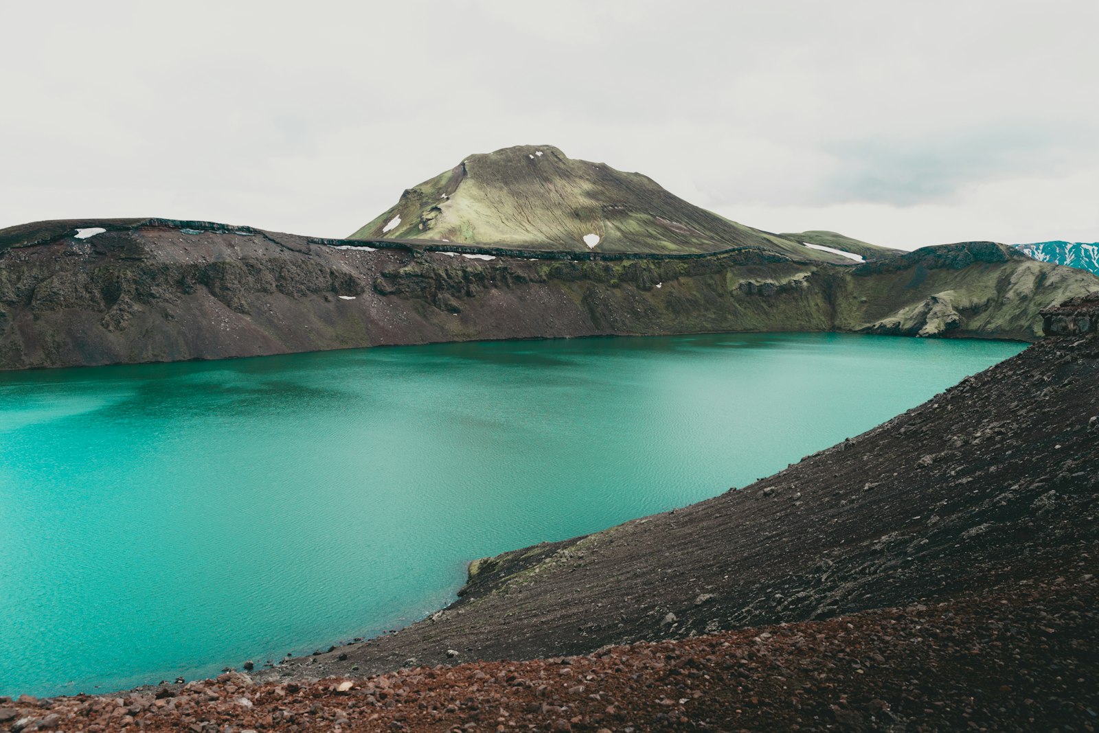 Sigma 24-70mm F2.8 EX DG HSM sample photo. Lake surrounded by mountains photography