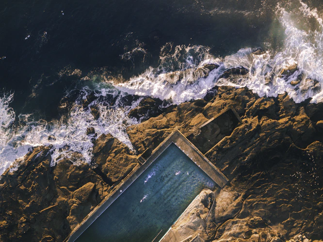 aerial shot of body of water during daytime