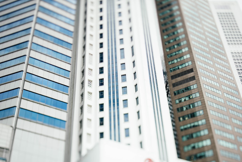 selective focus photography of high-rise building