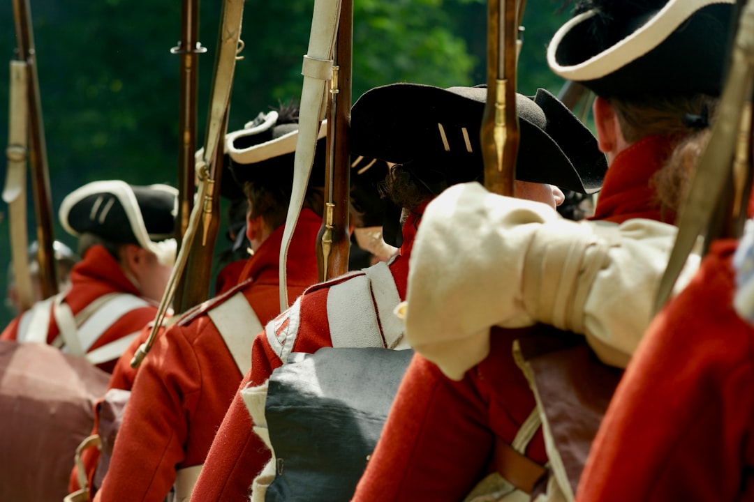 Civil war soldier in formation