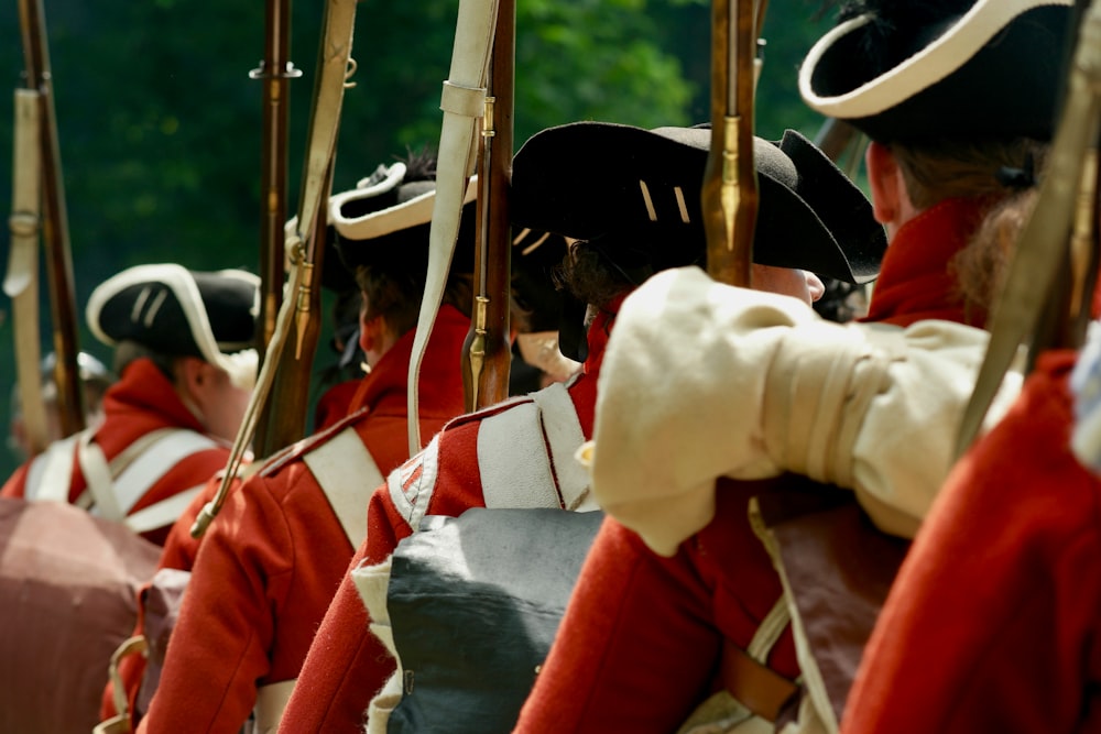 men holding rifles