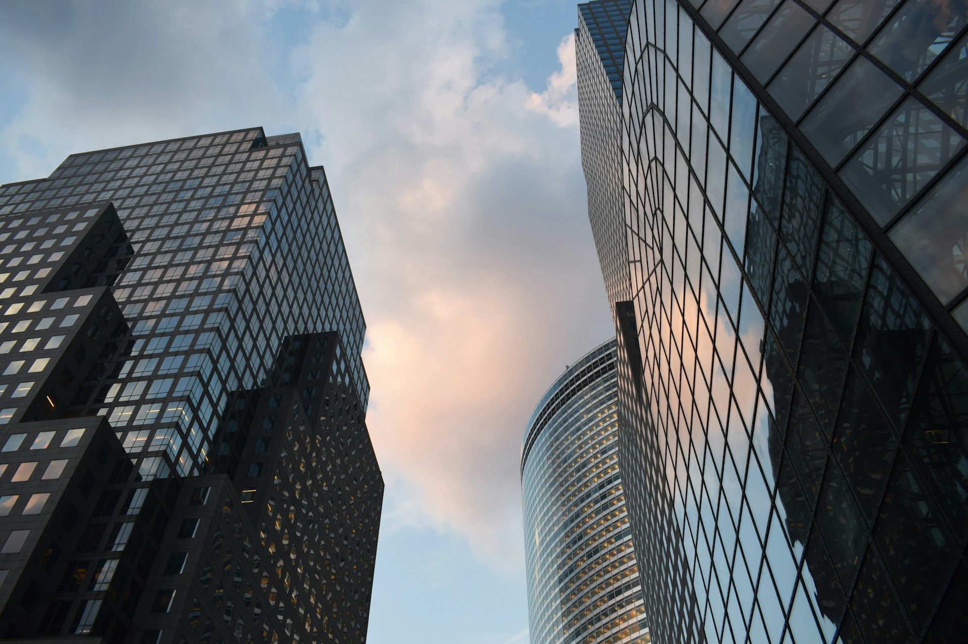 low angle photography of high rise buildings