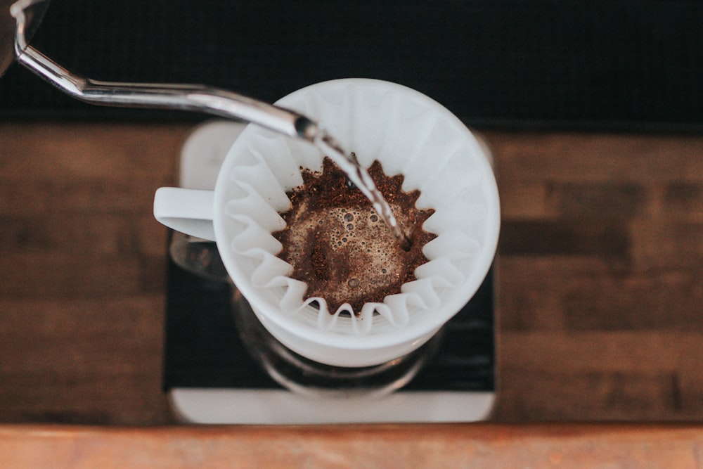 white ceramic mug