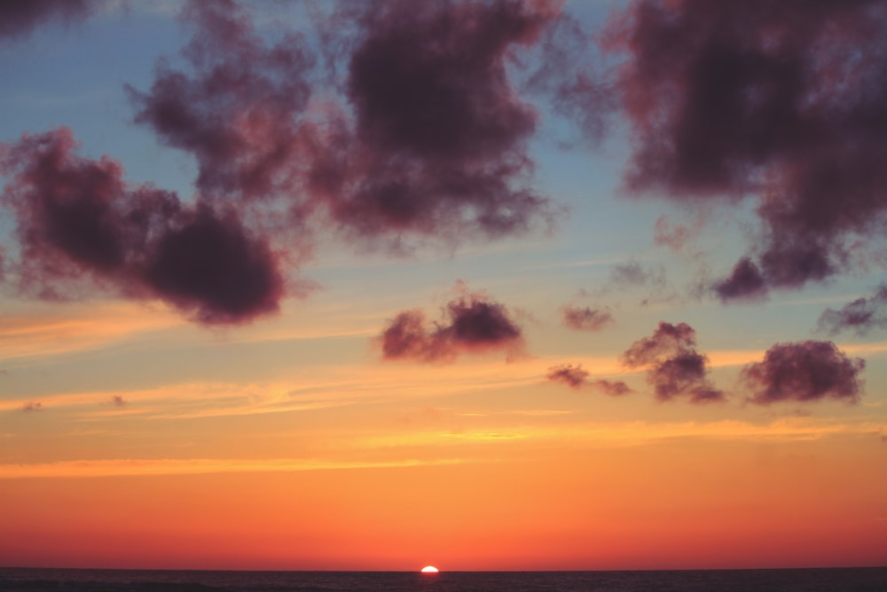 silhouette of people on beach during sunset