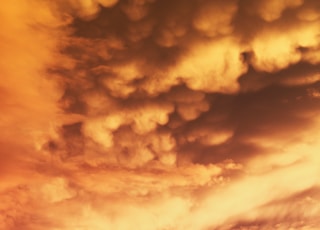 brown and black cloudy sky