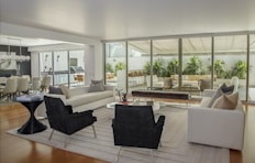 two black suede armchairs during daytime