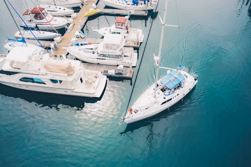 boat on body of water near dock