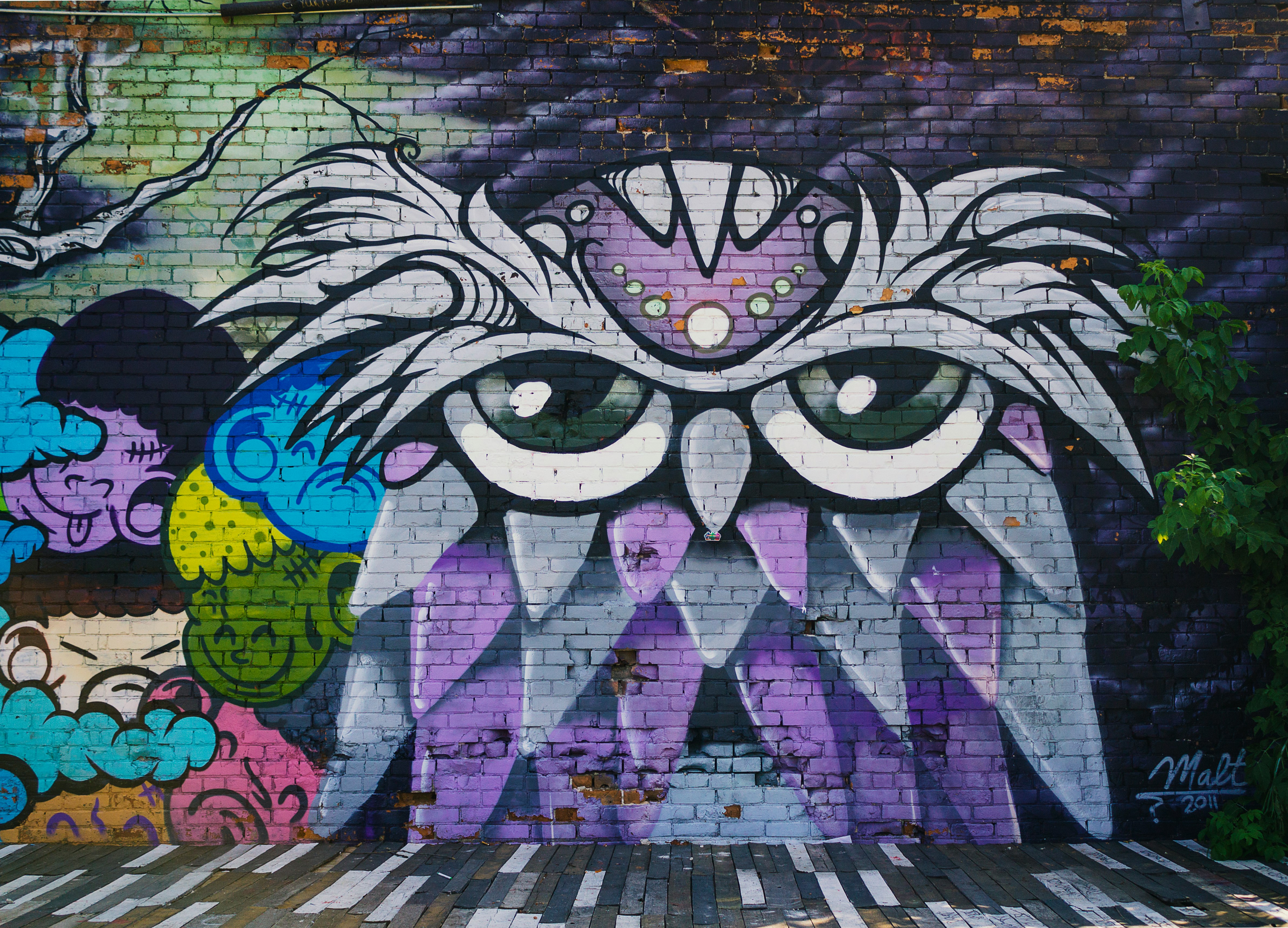 owl wall mural