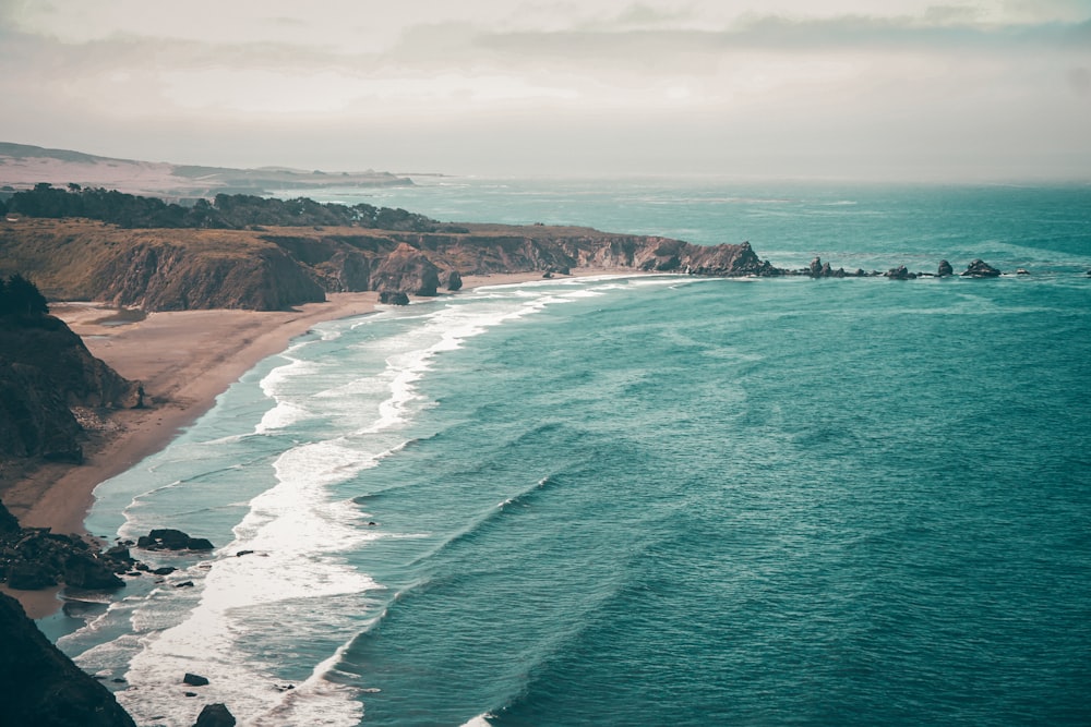 aerial photography of ocean during daytime