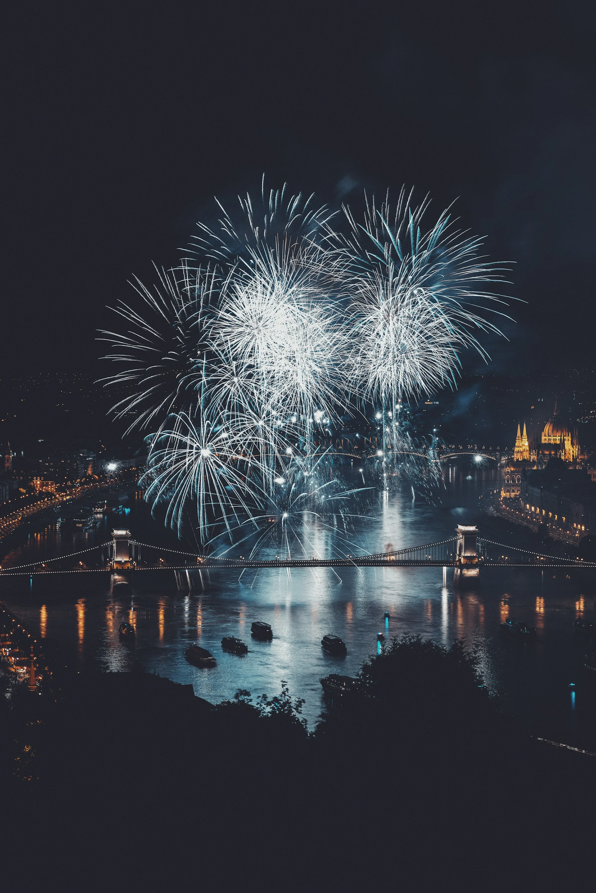 Porto and the Douro illuminated after dark
