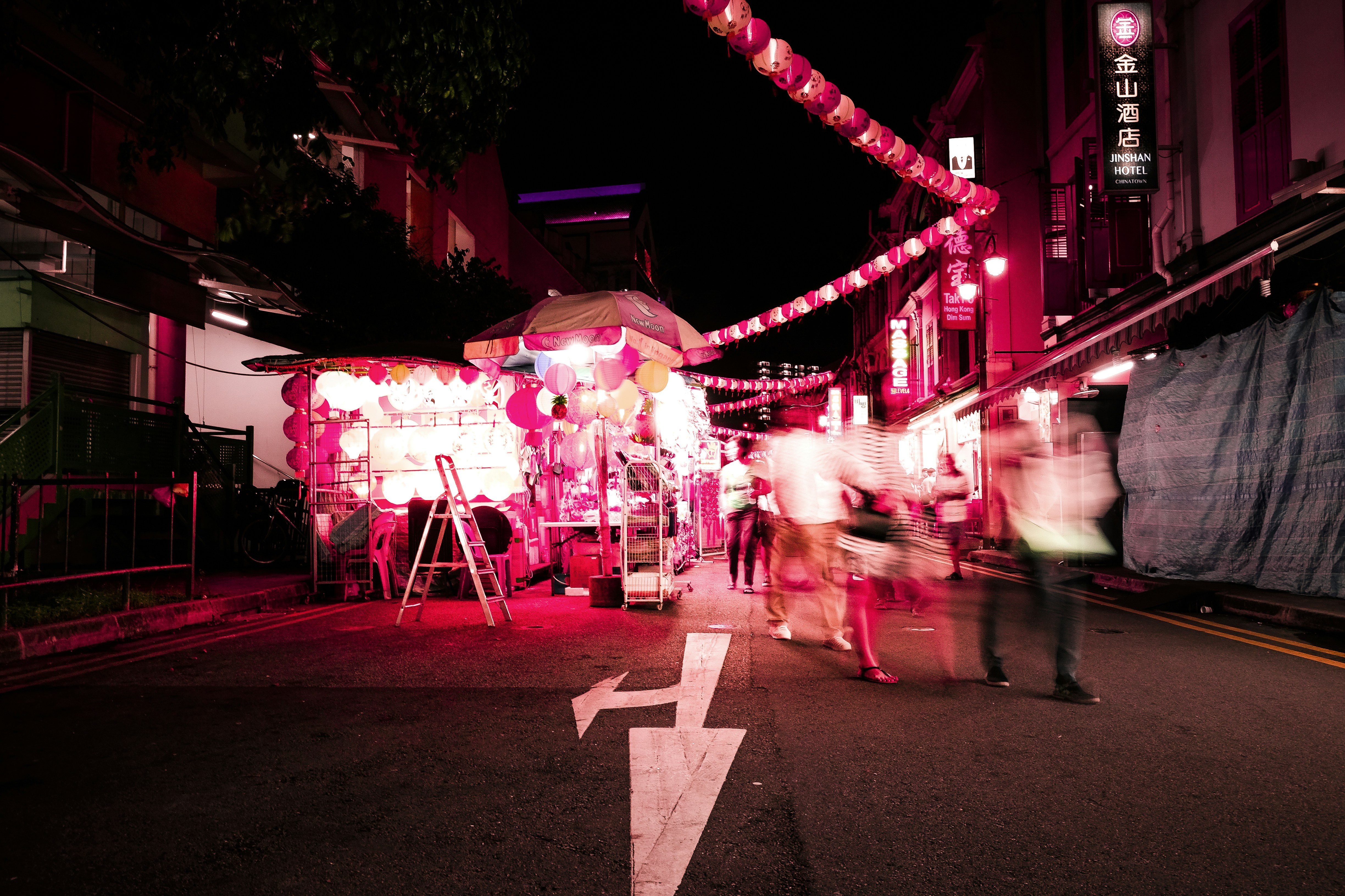 Fans celebrating together at night in Tokyo