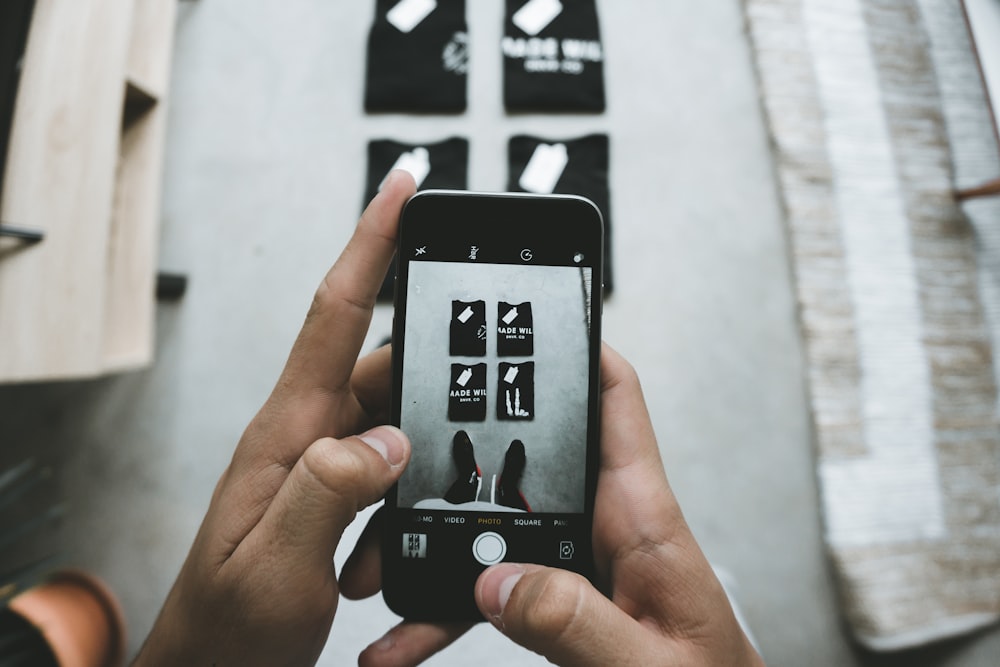 person holding phone