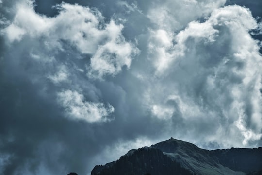 mountain range under cloudy sky in Schwaz Austria
