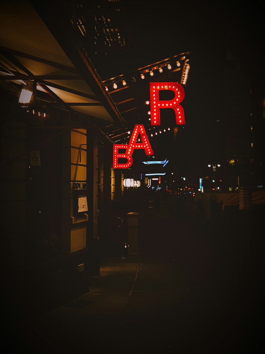 bar signage