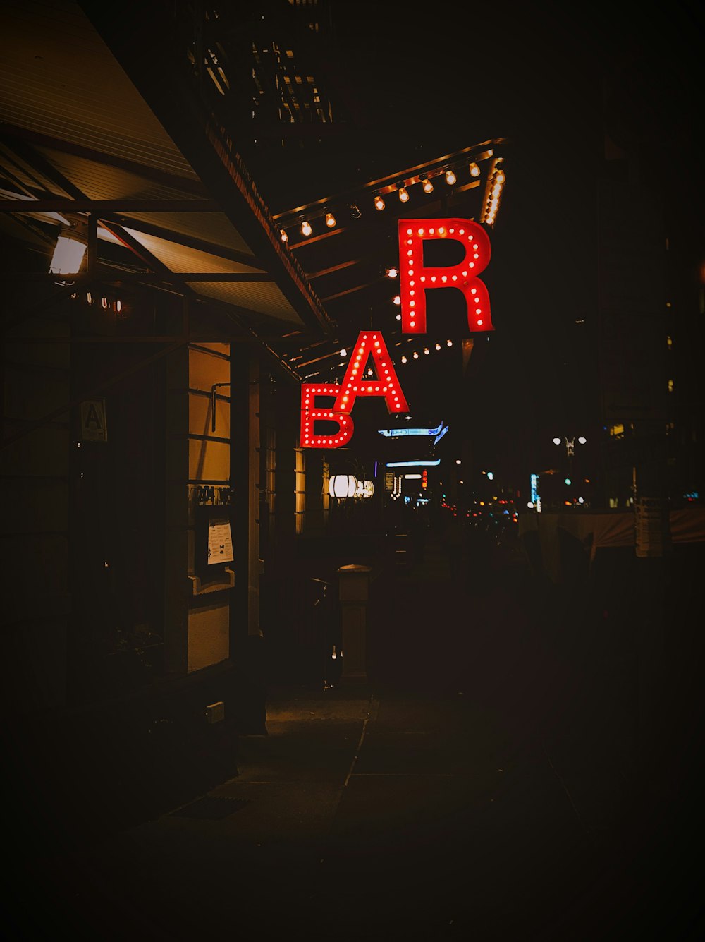 bar signage