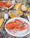 lobster in plate