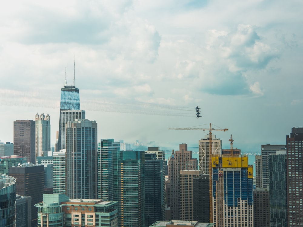 aerial photograph of high rise buildings