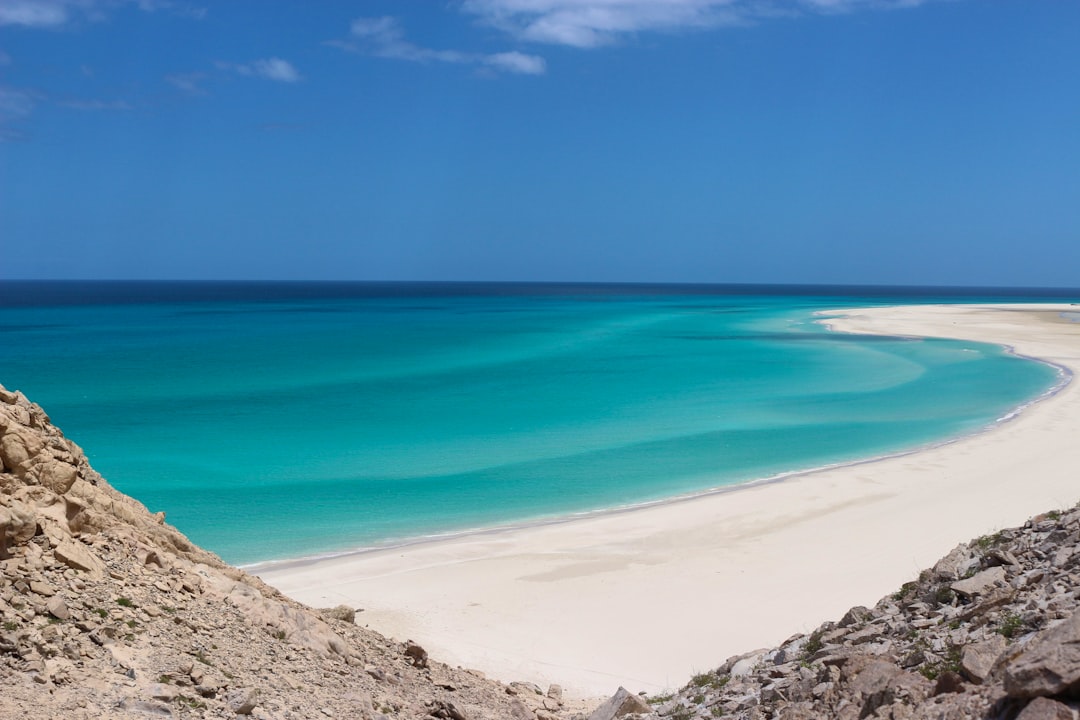 landscape photo of seashore under blue sky