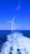 three white wind turbine on sea