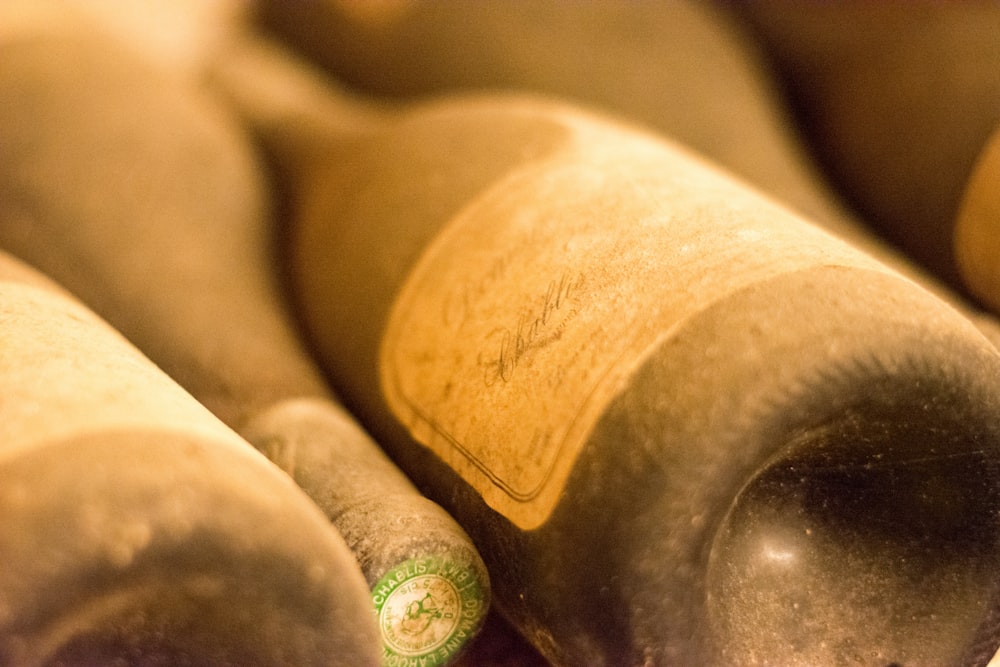 brown glass bottles