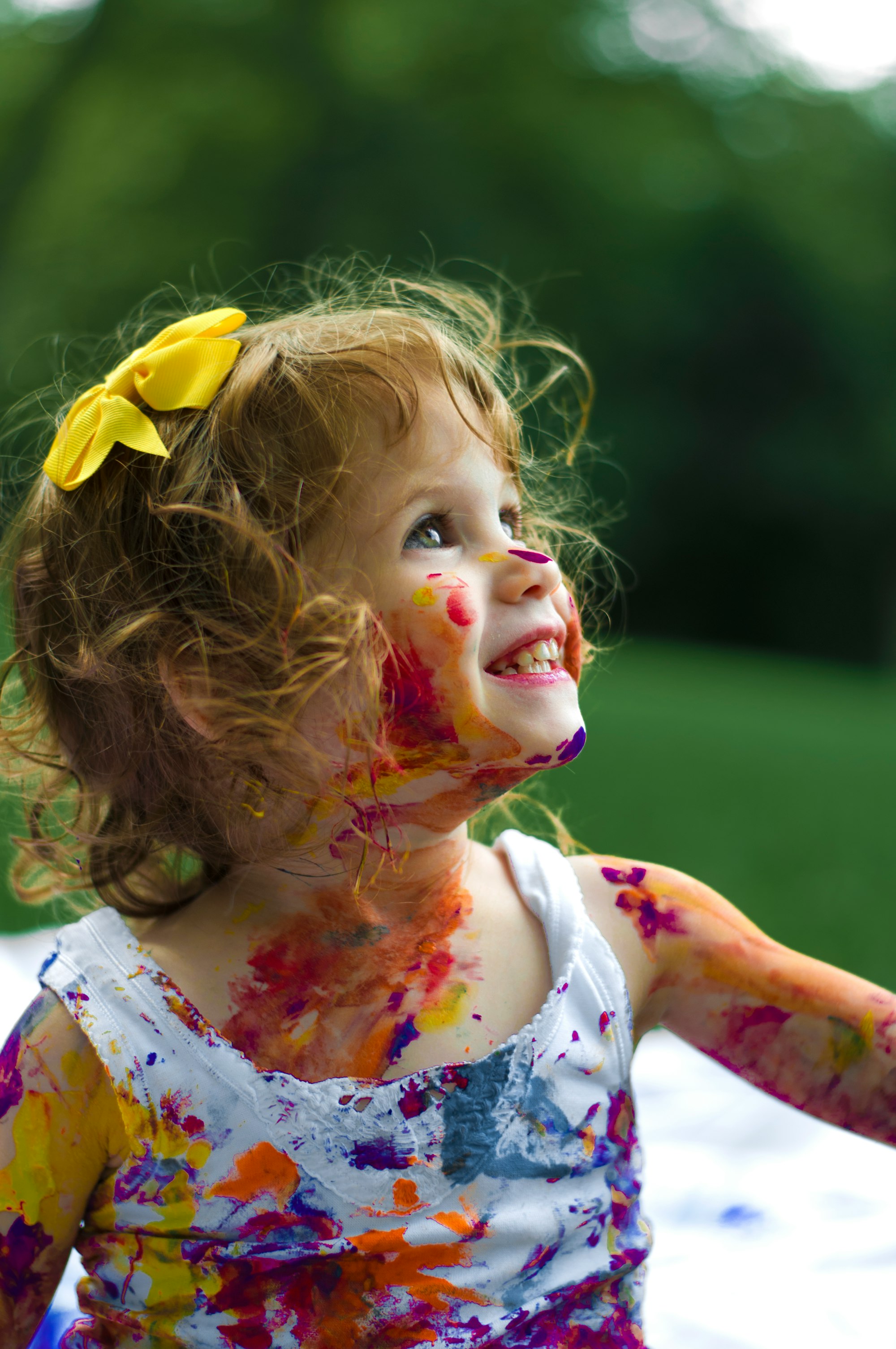 This is two-year-old Malki, her name means Queen in Yiddish. We were at the park playing with paint and bubbles and this shot was a remarkably lucky one since toddlers move so fast. This photo is important to me because it captures her innocence and reminds me how happy and carefree I was that day, hanging out with her.