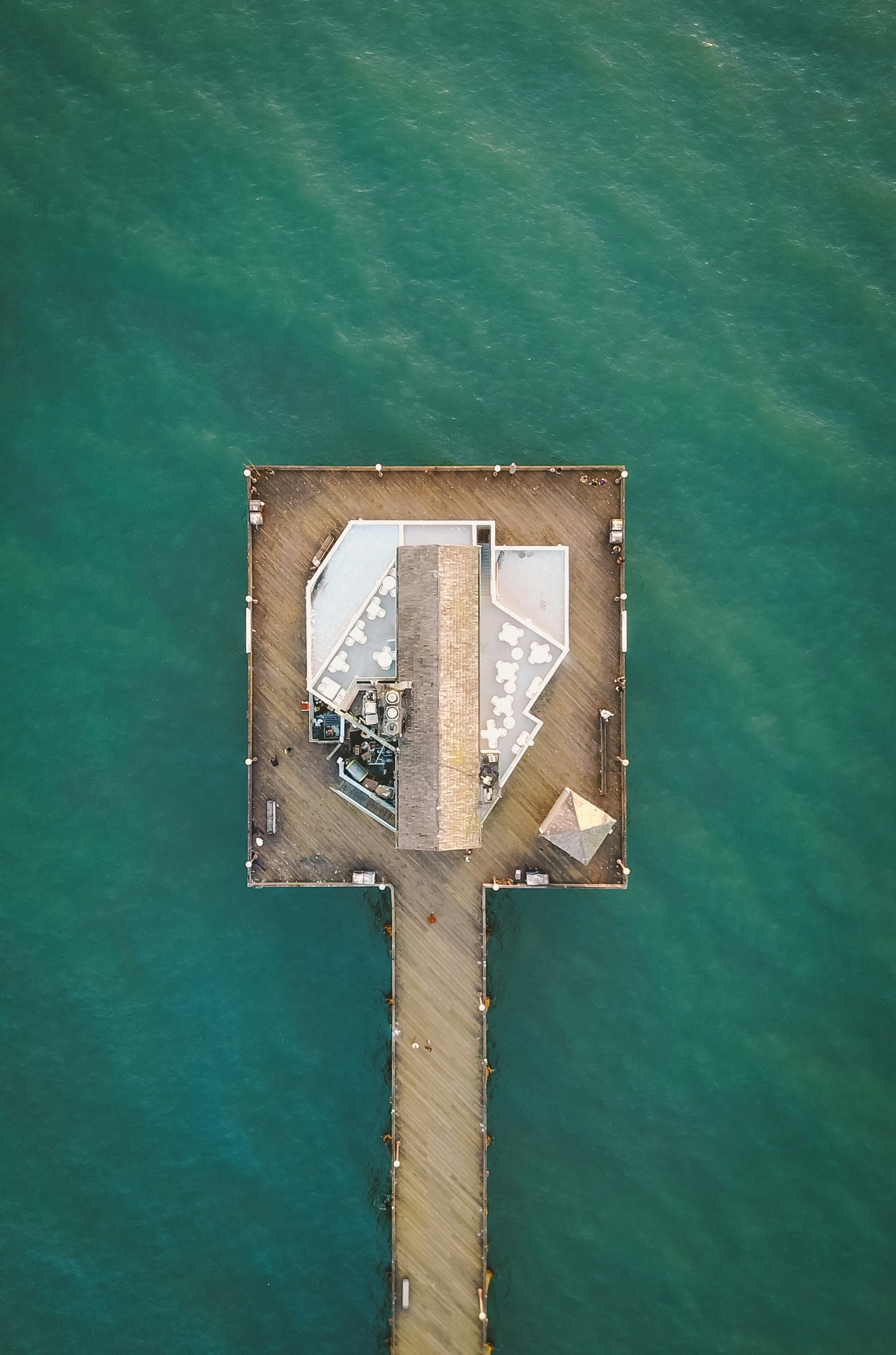 birds eye view of brown building