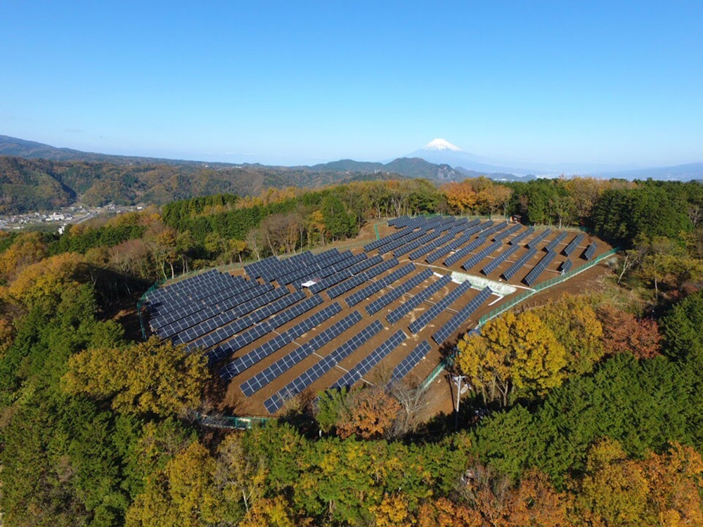 Solarmodul-Energiefarm