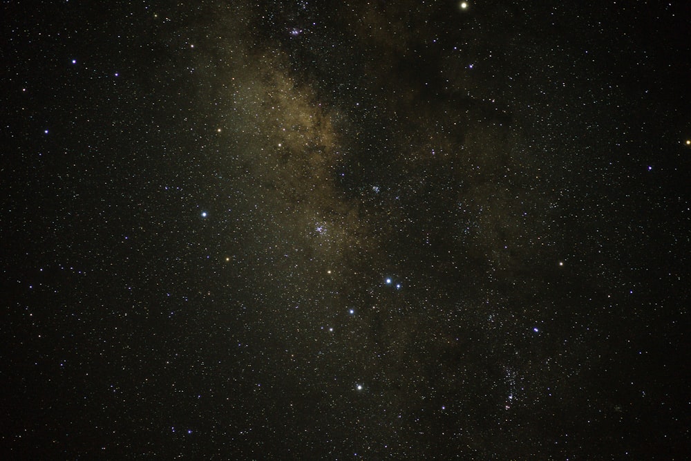 cosmic view during night time