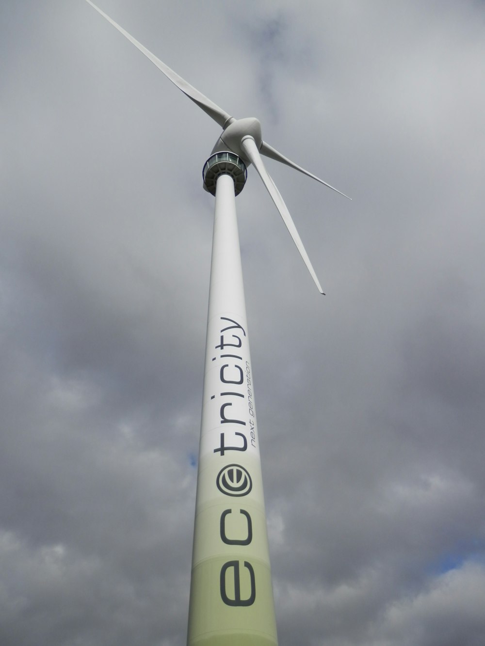 white ec tricity windmill under cloudy sky during daytime