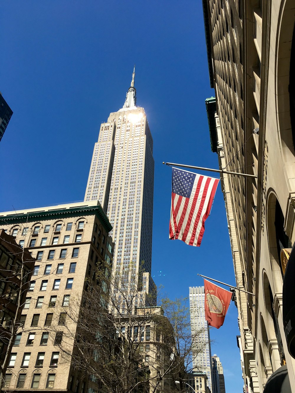 visão do olho do homem do Empire State Building