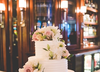 3-layer fondant cake